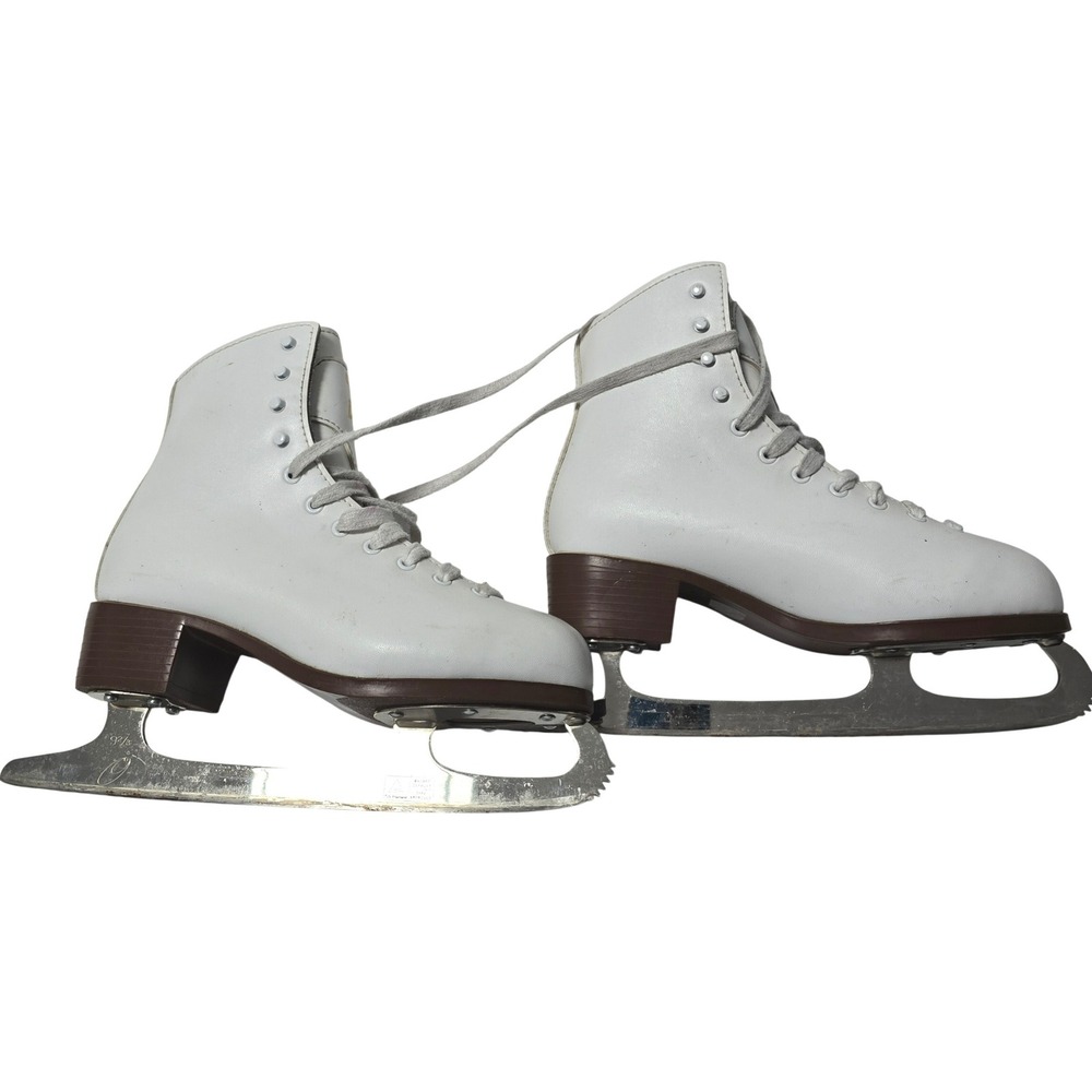 Graf Davos White Figure Skates Women Size 7.5 With Blade Guards EU 37/38 - Picture 6 of 9